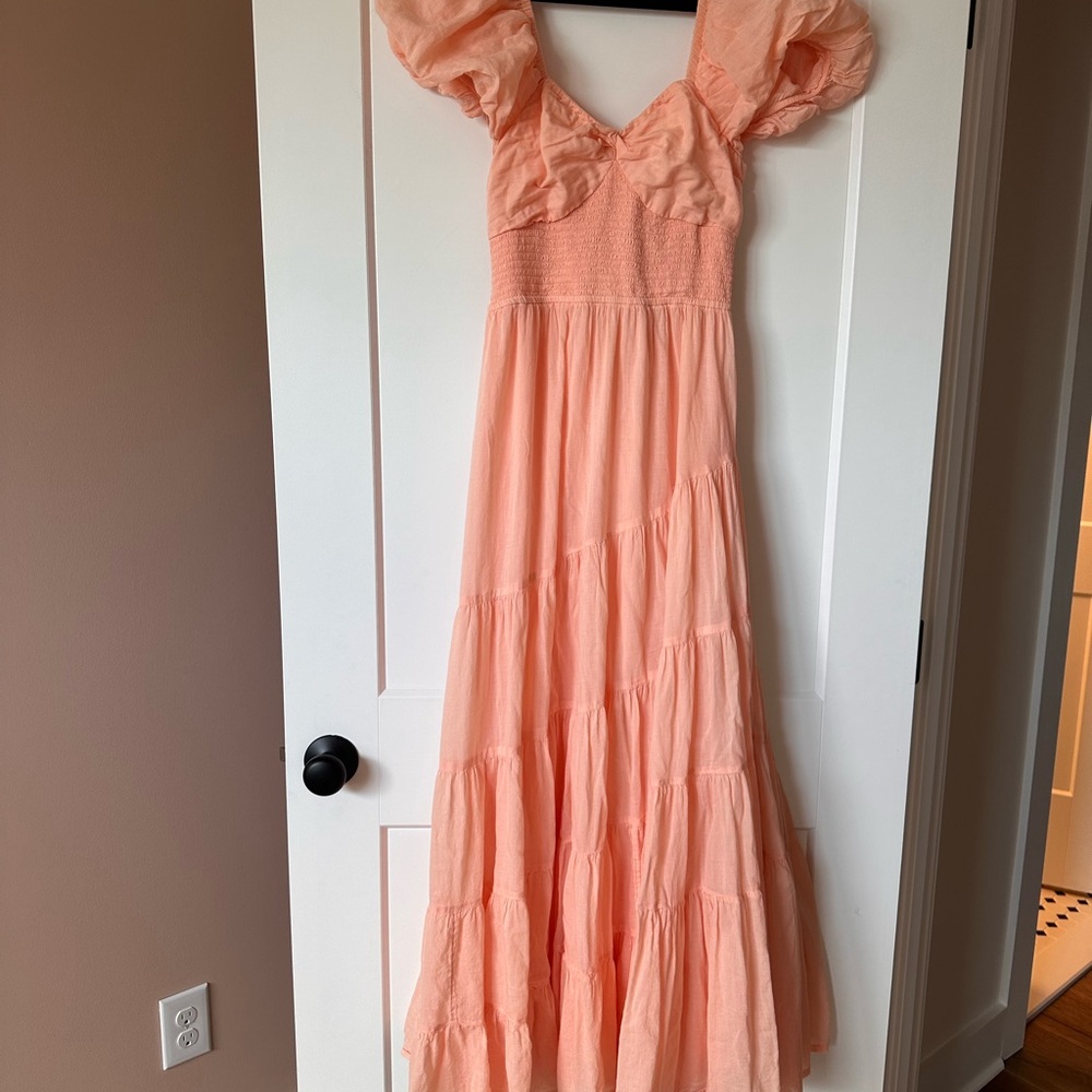 Free People Sundrenched Smocked Maxi Dress